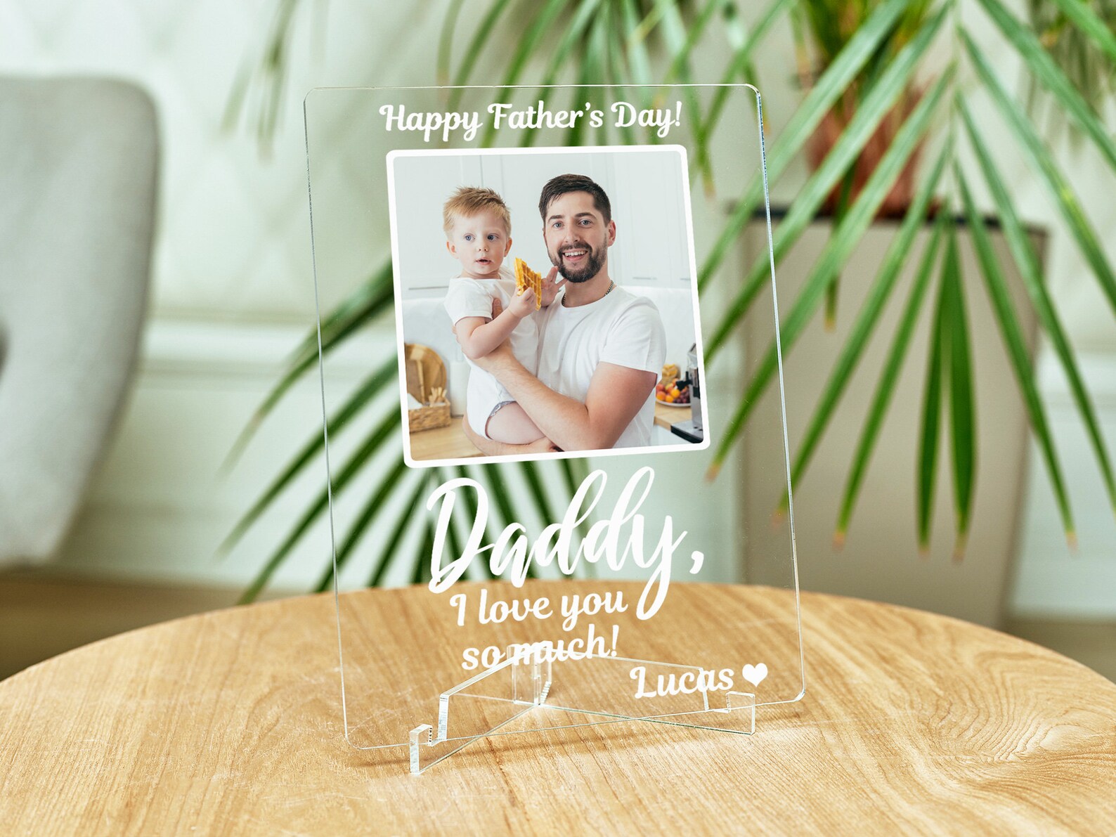 Happy Father's Day Frame Personalized Father's Day Etsy