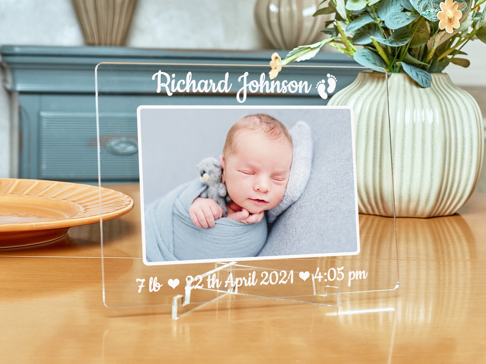 New Baby Frame Personalized New Baby Picture Frame Newborn Etsy
