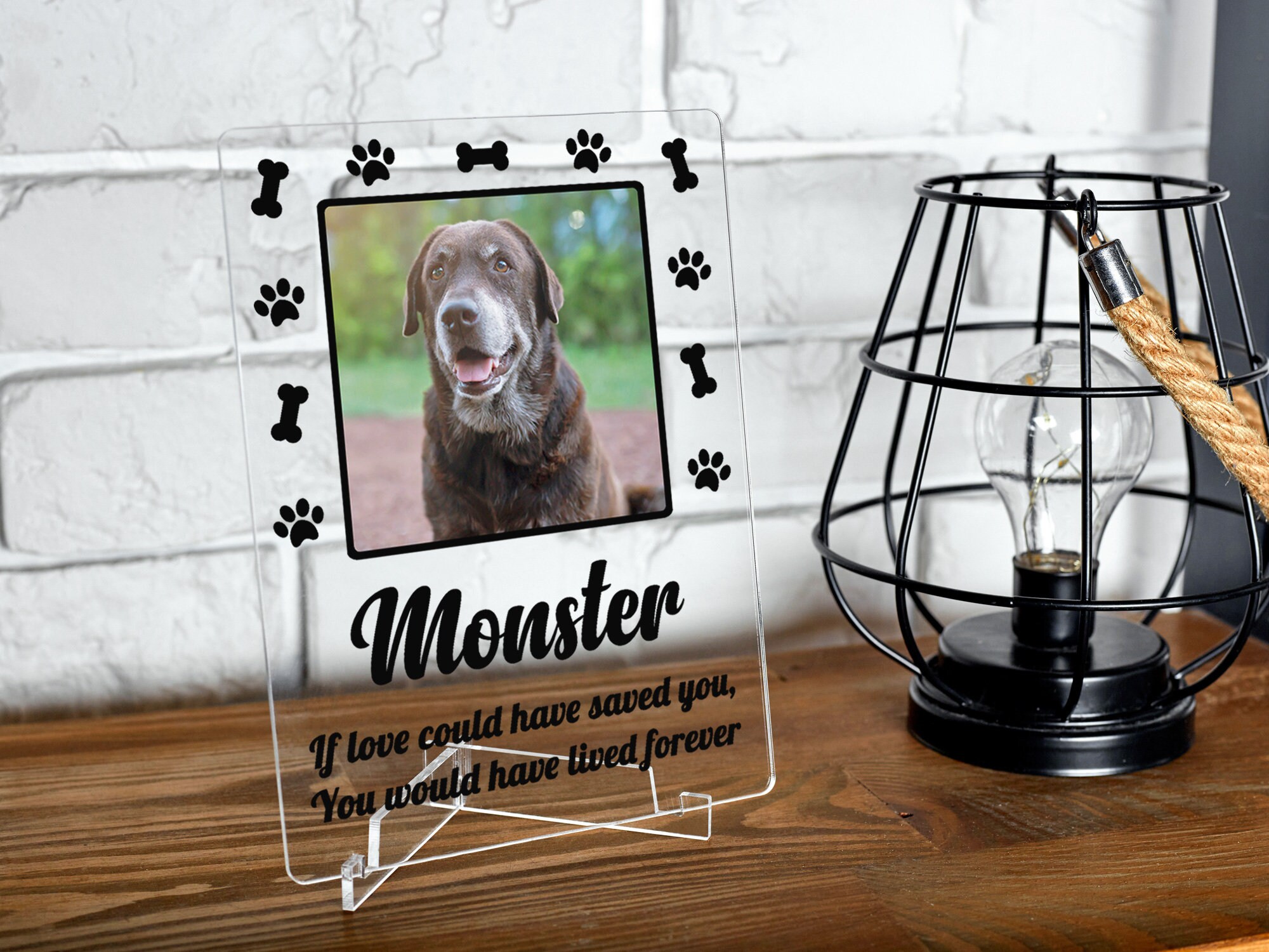 Dog Loss Frame Pet Loss Frame Custom Dog Loss Frame If Love Etsy