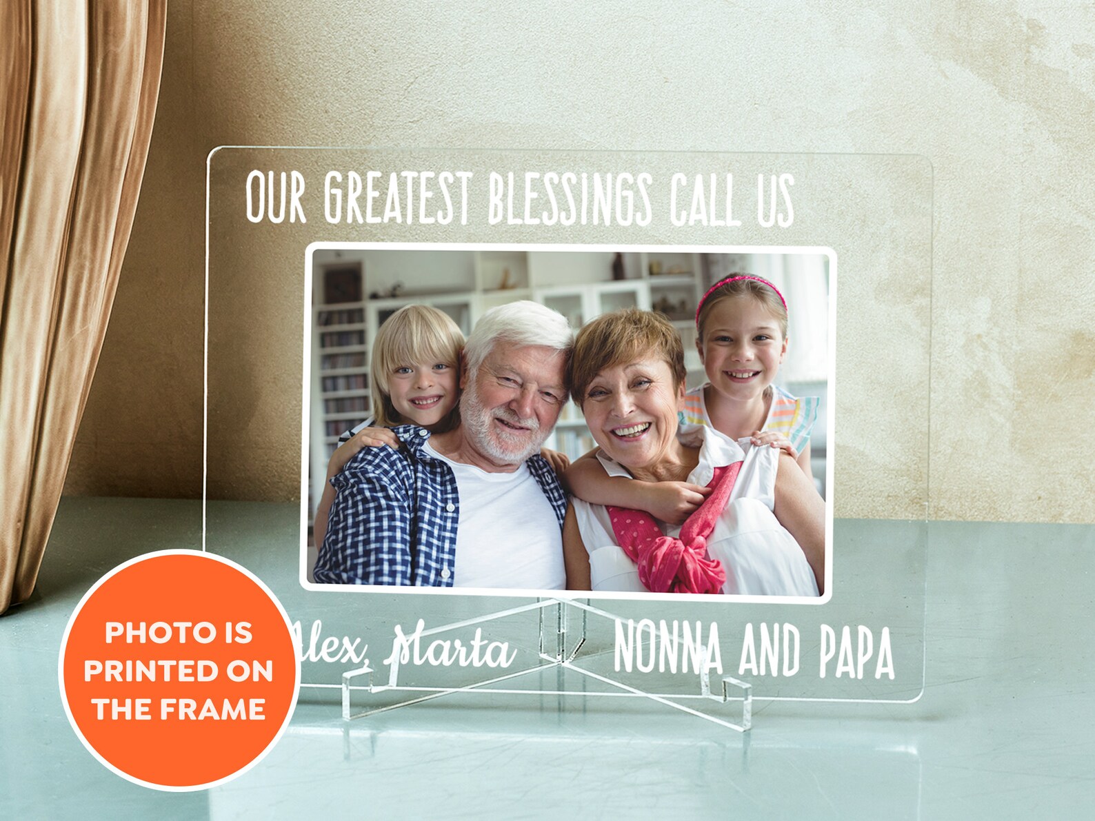 Grandparents Frame Personalized Grandparents Picture Frame Etsy