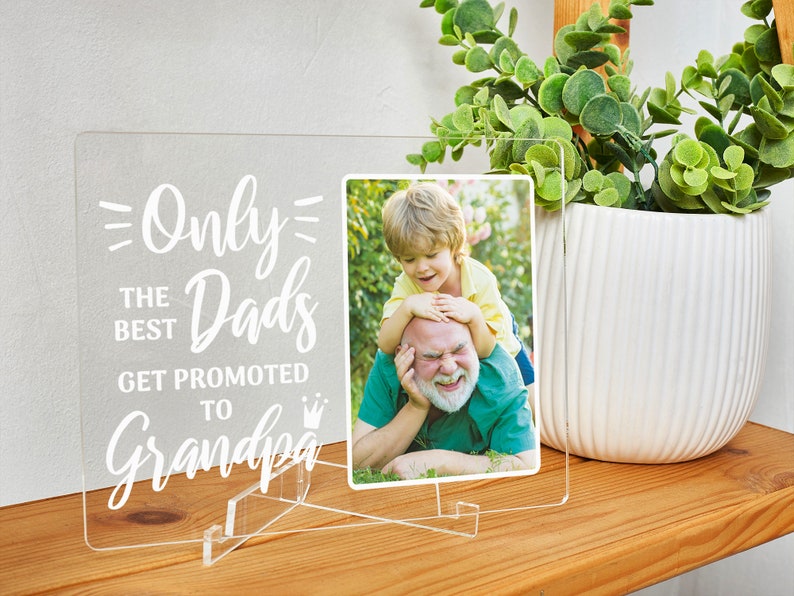 Grandpa Frame Grandpa Picture Frame Only The Best Dads Get Etsy