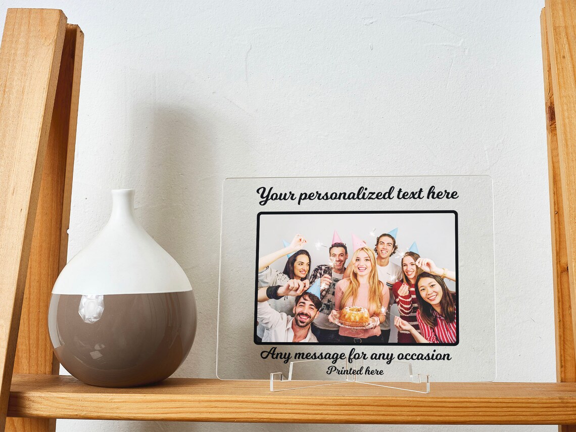 Custom Picture Frame With Text Personalized Photo Frames Etsy