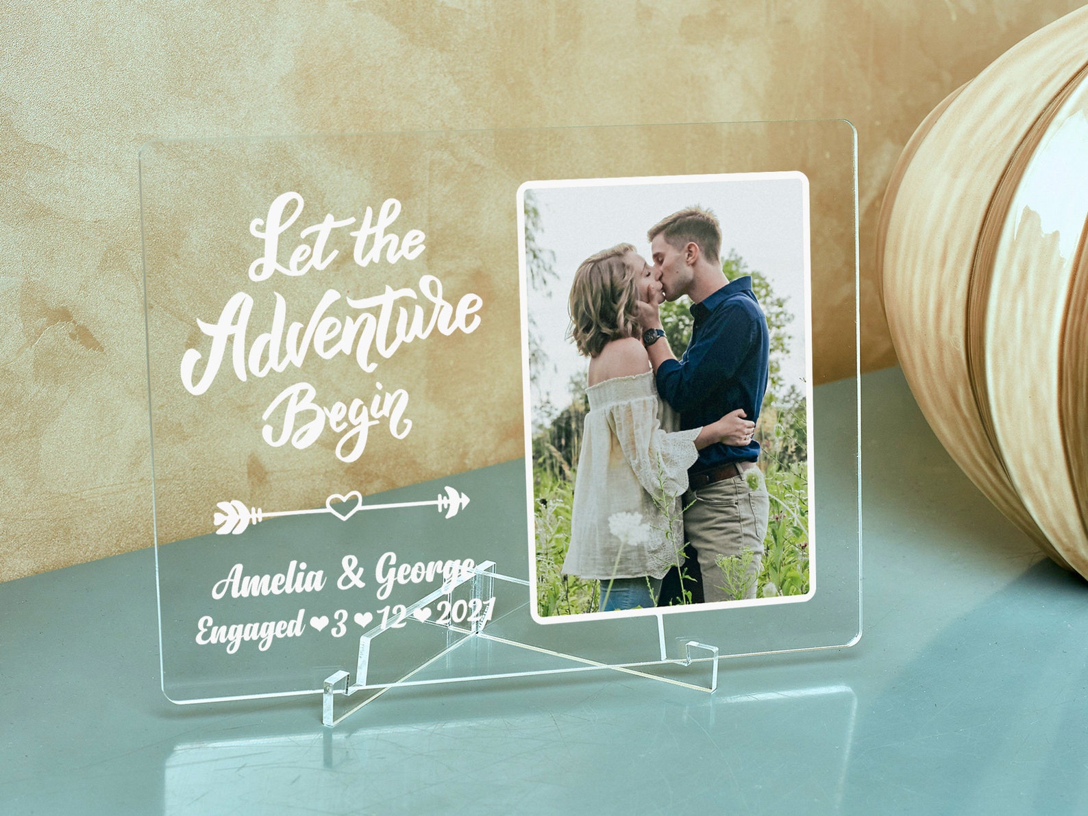 Engagement Picture Frame Engagement Photo Frame Let the Etsy