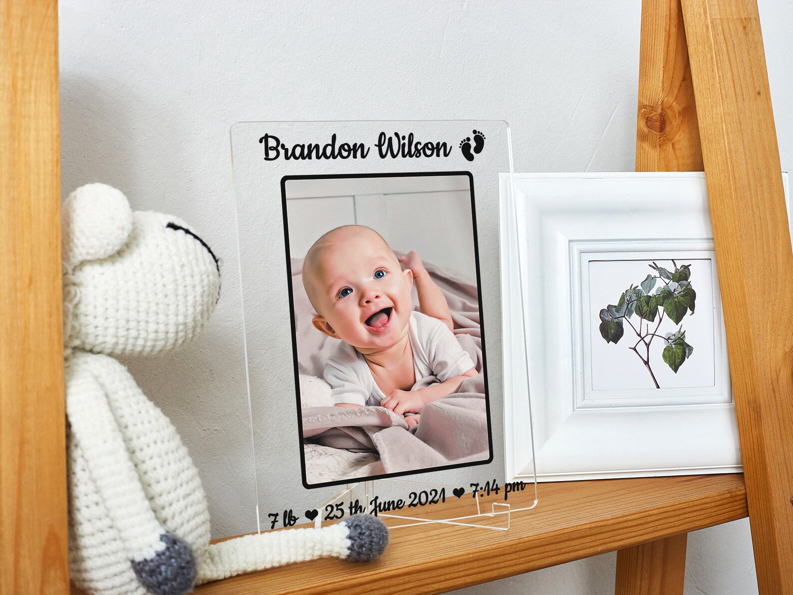 New Baby Frame Personalized New Baby Picture Frame Newborn Etsy
