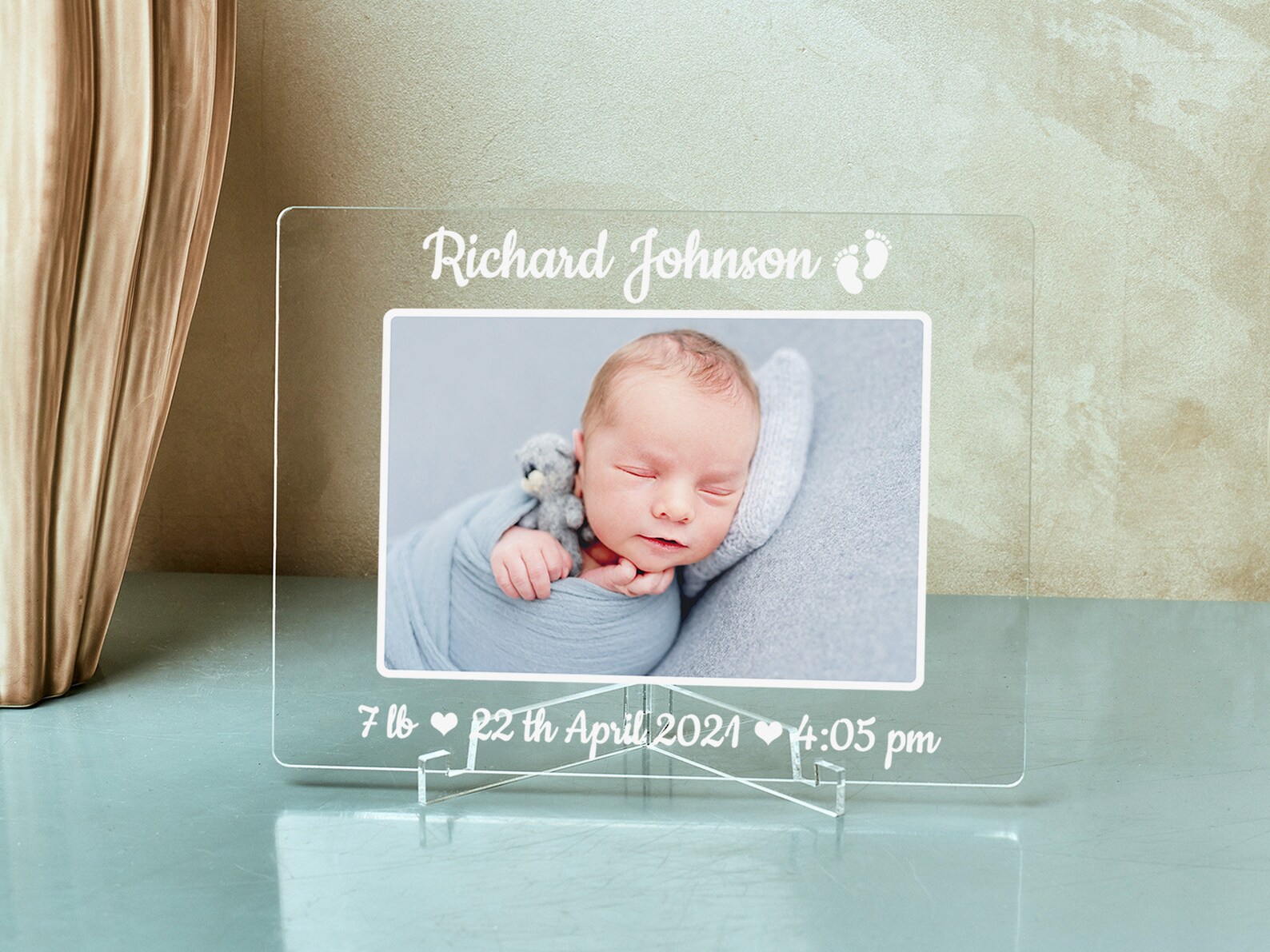New Baby Frame Personalized New Baby Picture Frame Newborn Etsy