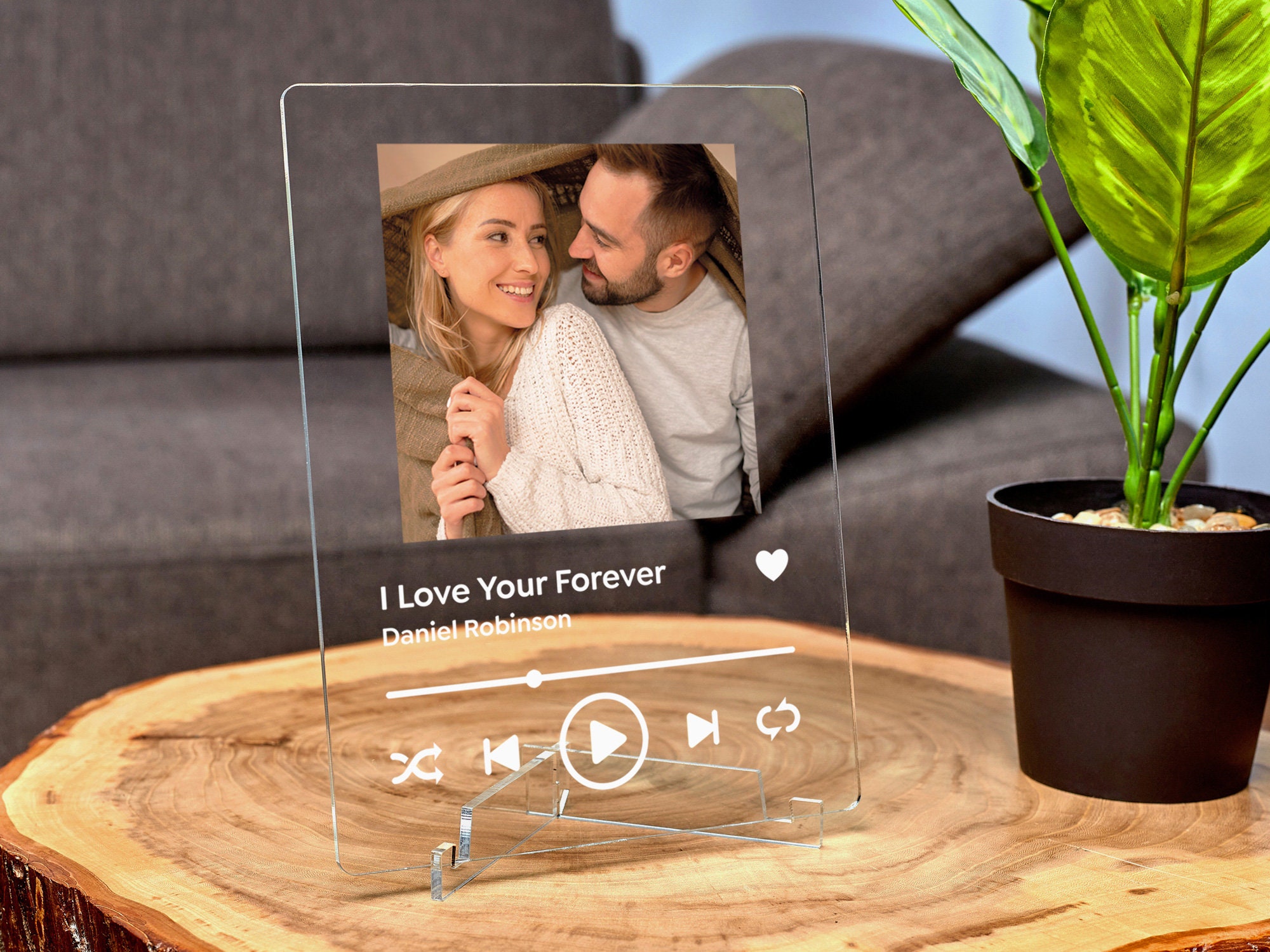 Custom Glass Album Cover Couple Glass Album Cover Glass Song