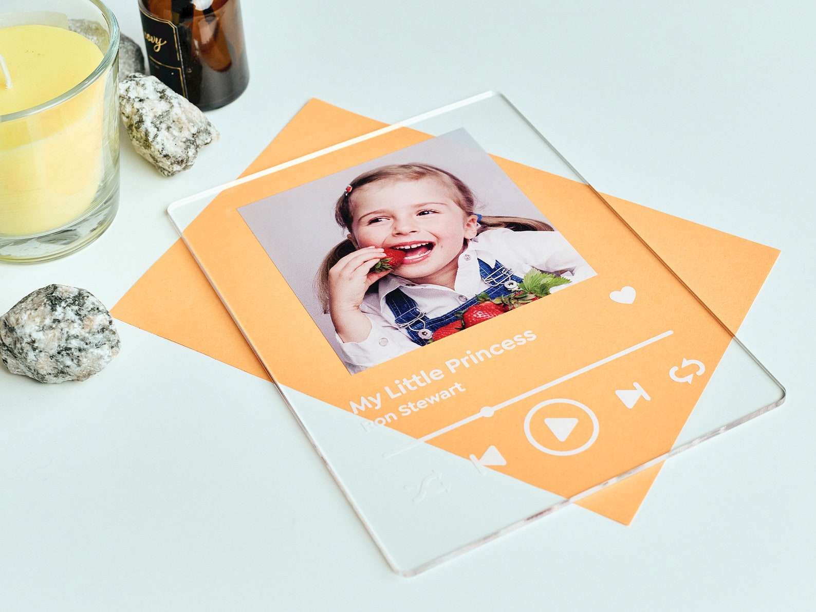 Personalized Music Frame Clear Music Frame Music Glass Etsy