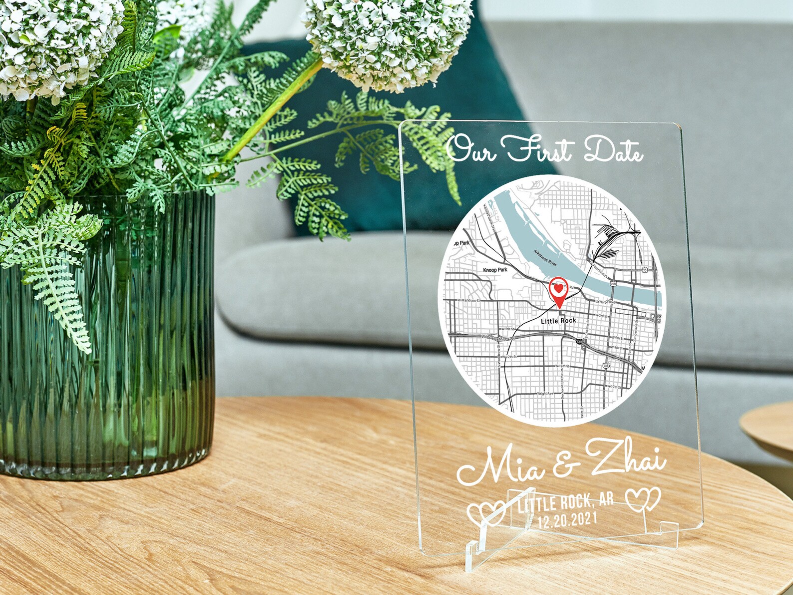 Our First Date Map Personalized First Date Map Dating 1 Year Etsy