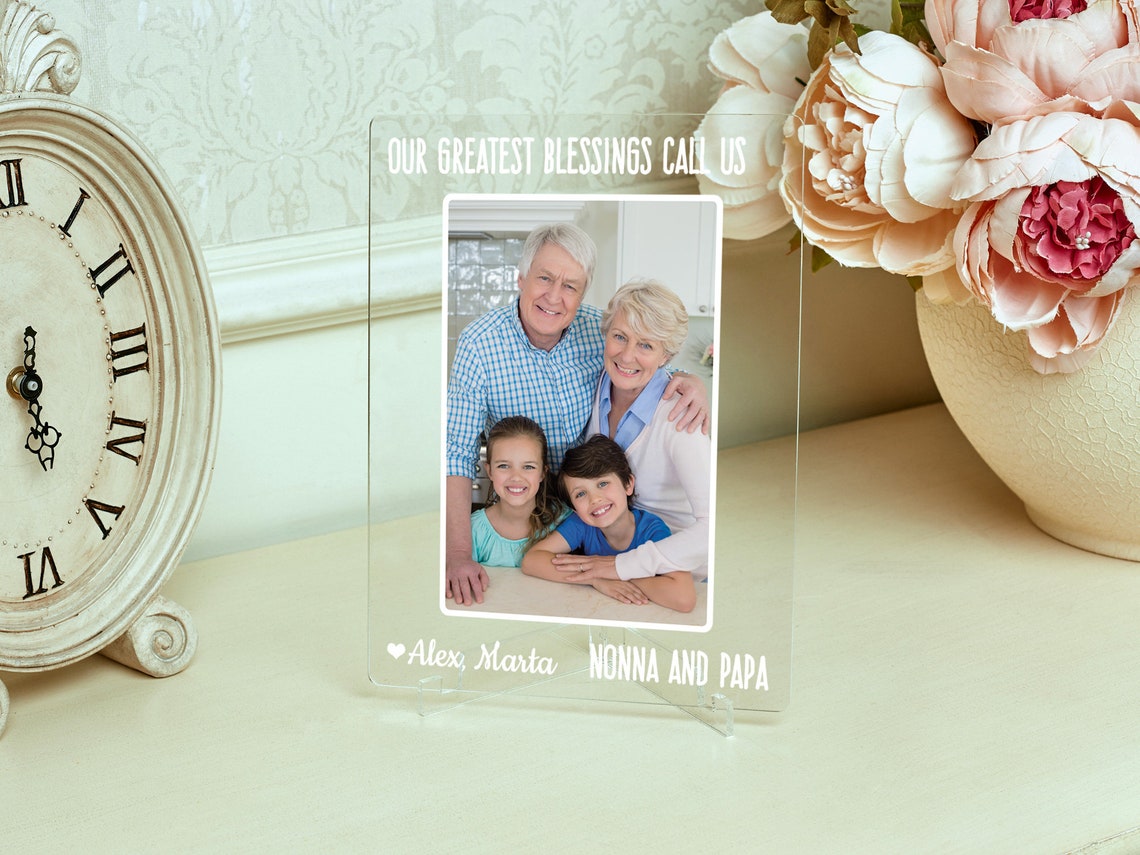 Grandparents Frame Personalized Grandparents Picture Frame Etsy