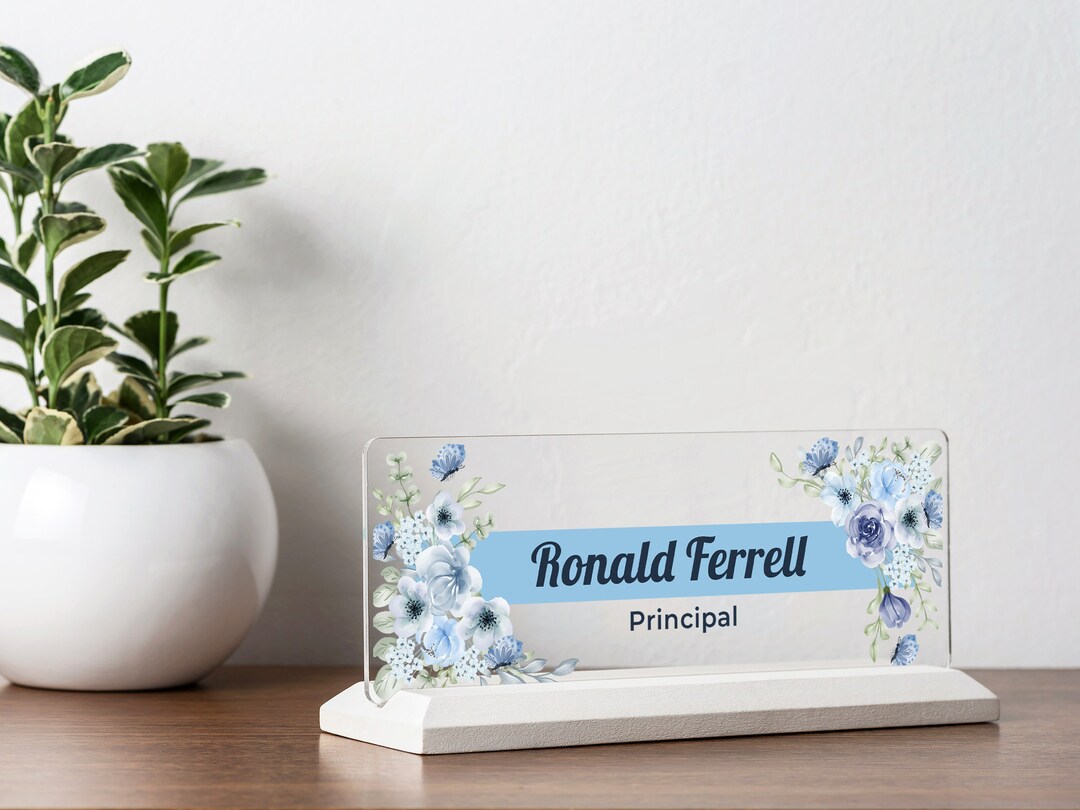 Desk Plaques Personalized Desk Plaques Engraved Desk Name Etsy