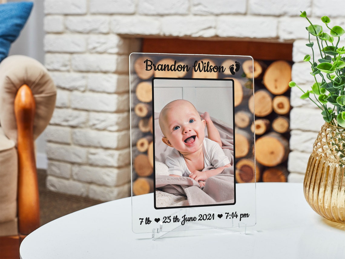 New Baby Frame Personalized New Baby Picture Frame Newborn Etsy