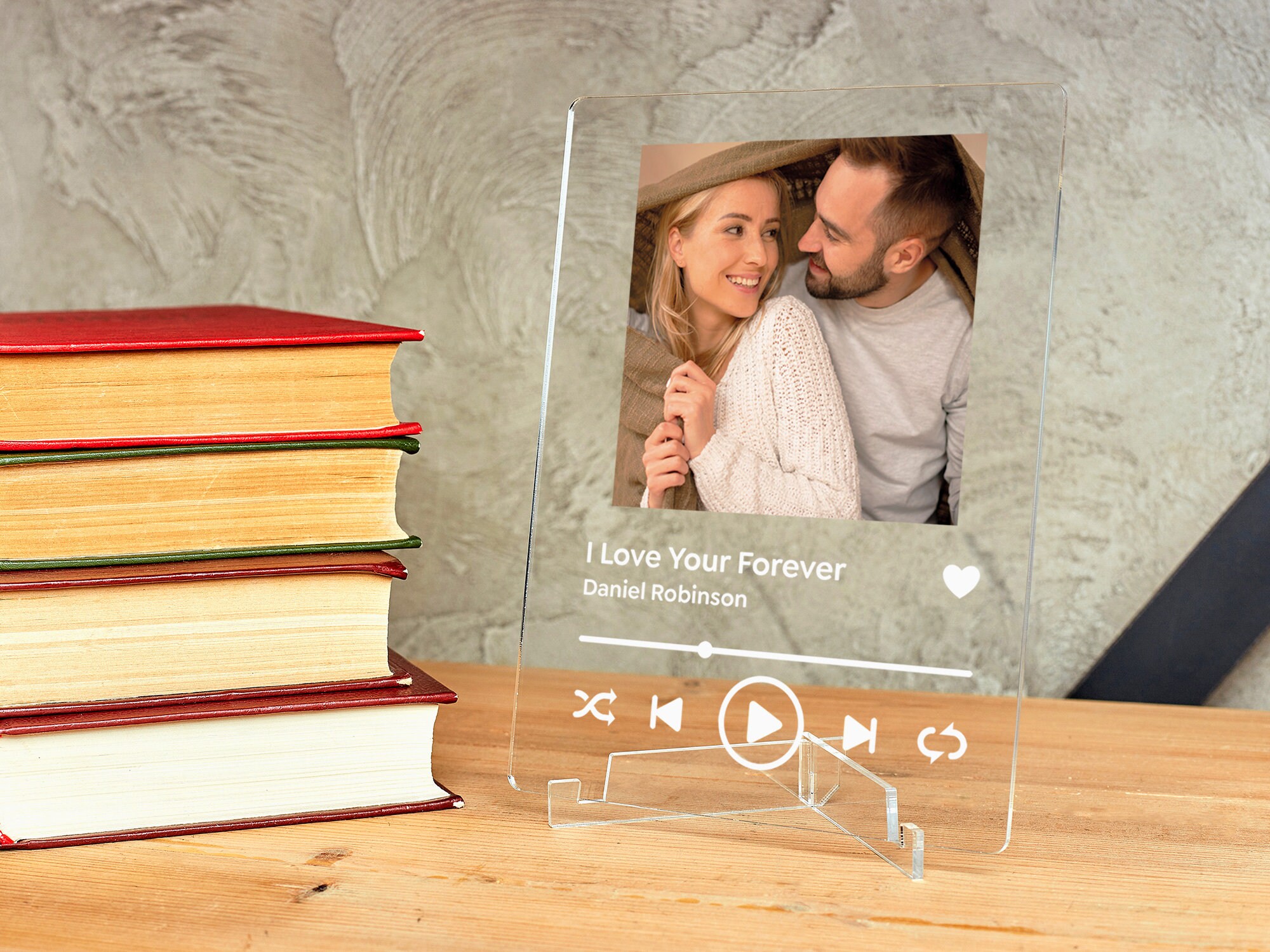 Custom Glass Album Cover Couple Glass Album Cover Glass Song