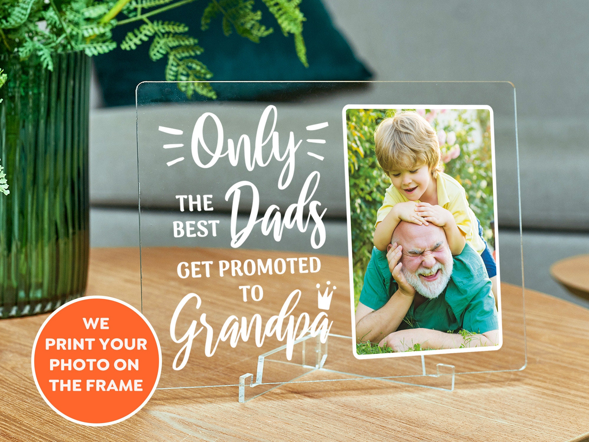 Grandpa Frame Grandpa Picture Frame Only the Best Dads Get Etsy