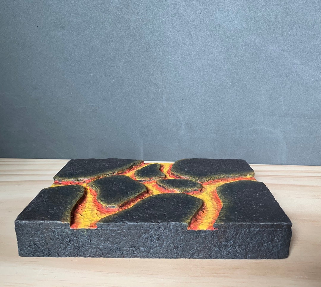 Lava Medium Foam Diorama Base Etsy