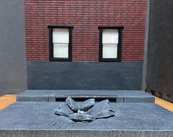 Side Building Street foam Diorama