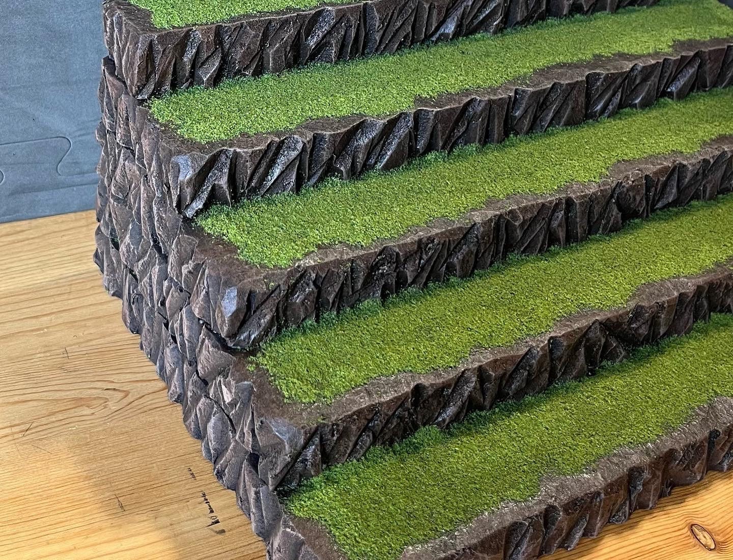 Grass Covered Brown Rock Display Riser Foam Diorama Base - Etsy