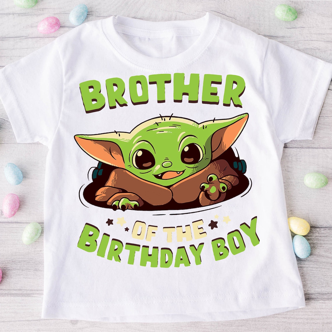 Personalised Baby Yoda Birthday Shirt Baby Yoda Birthday | Etsy