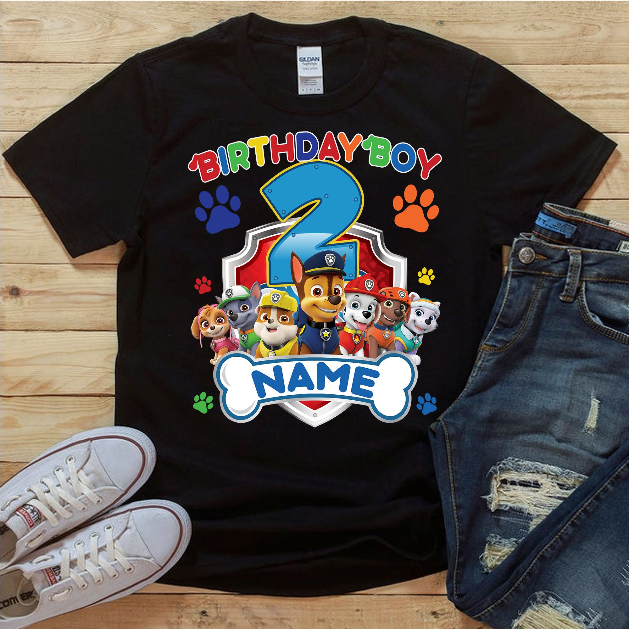 Spreadshirt Paw Patrol Skye T-Shirt – Für Kinder Zum 5. Geburtstag, 100% Baumwolle