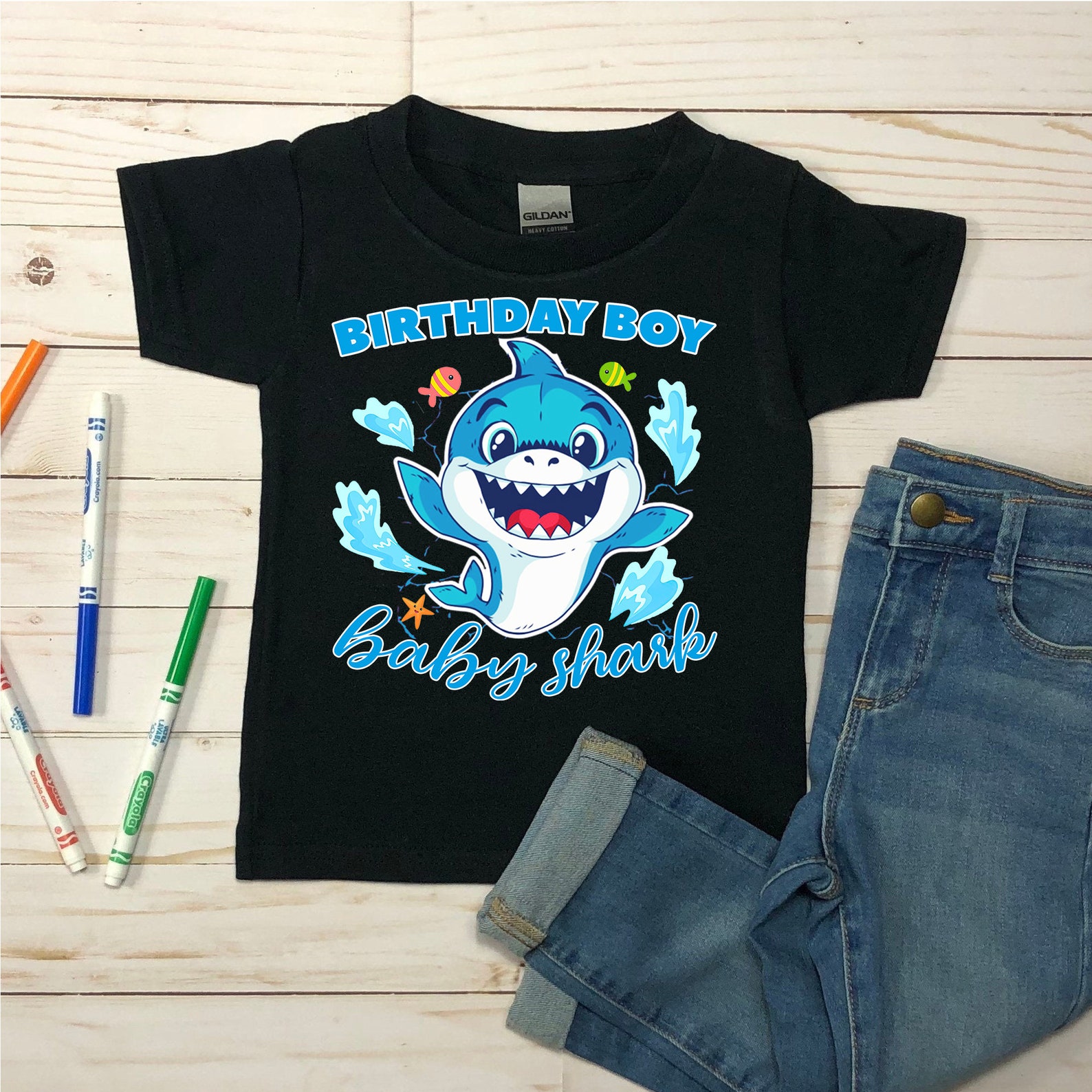 Custom Baby Shark Shirt Custom baby shark Baby shark shirt Etsy