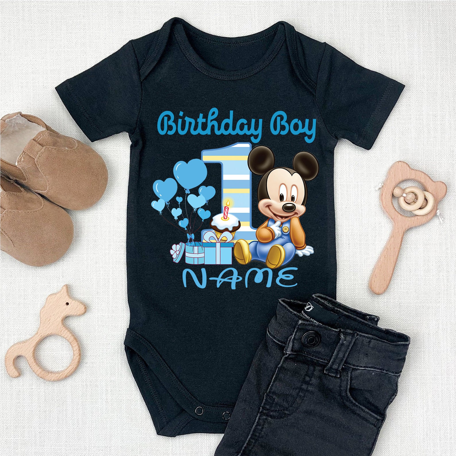 Baby Mickey 1st Birthday Family matching Tshirts Baby Mickey Etsy
