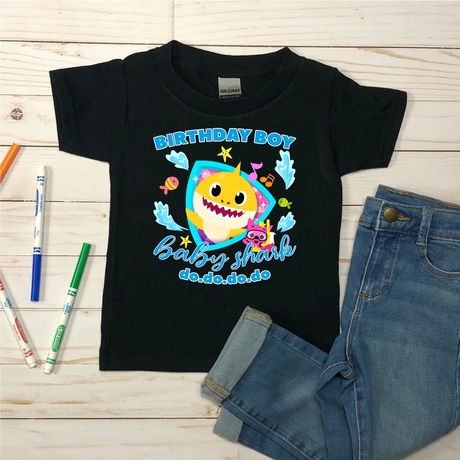 Custom Baby Shark Shirt Custom baby shark Baby shark shirt Etsy