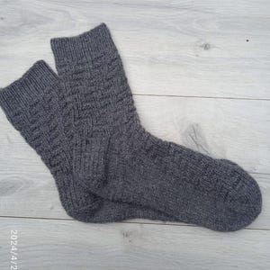 Handmade knitted socks