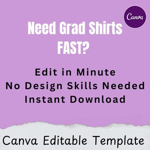 5th Grade Graduation Shirt Template, Scrapbook Style Graduate Photo Grad (Instant Download) image 3