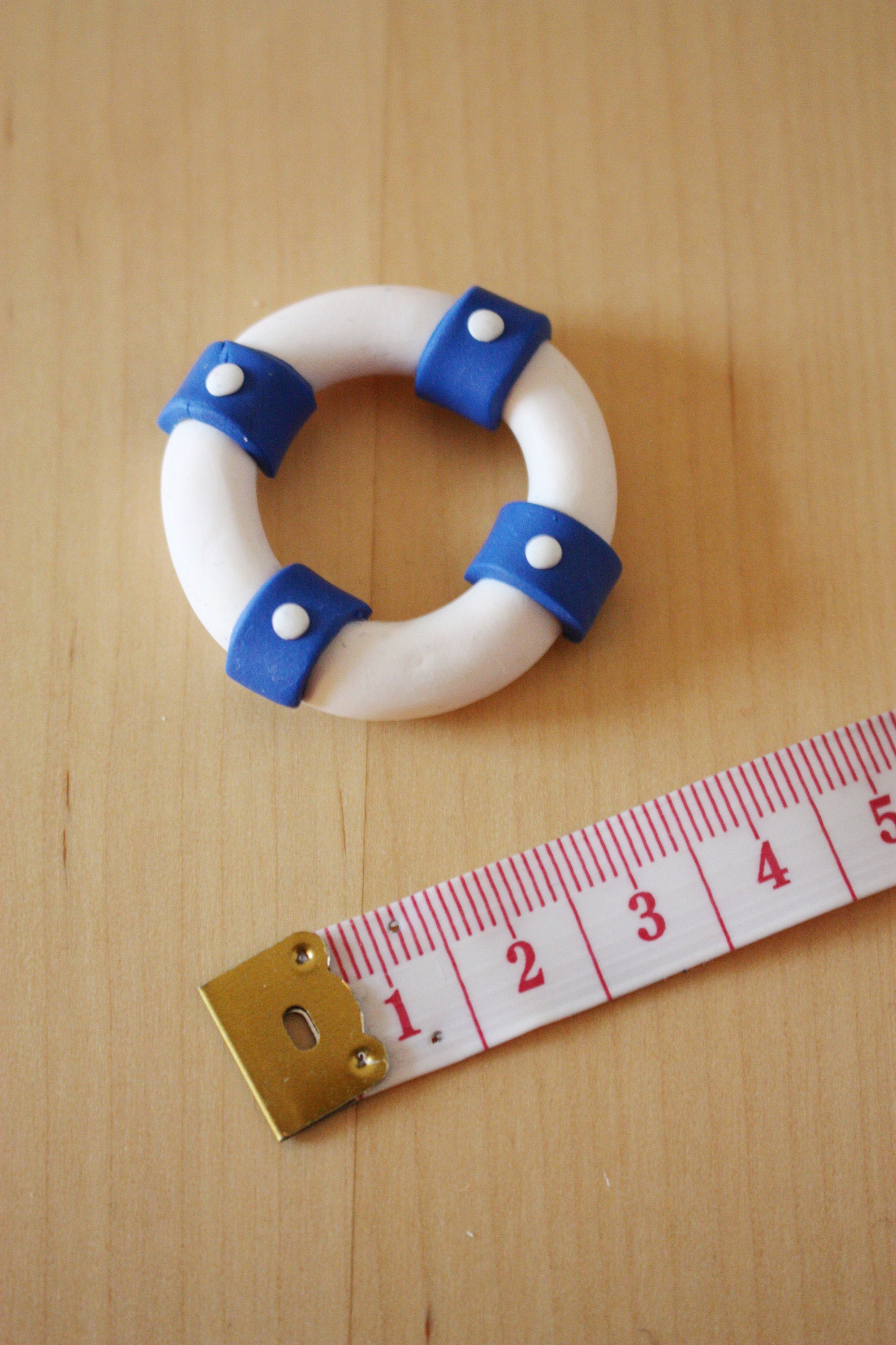 Magnet Bouée Blanche et Bleue