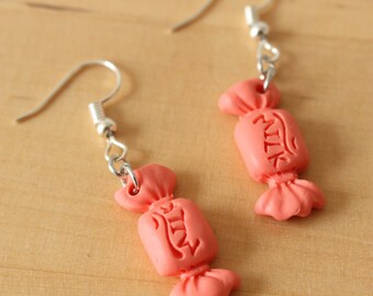 Boucles D'oreilles Pendantes En Fimo Guimauve - Multicolore - Acier Inox - Neuves Sans Emballage