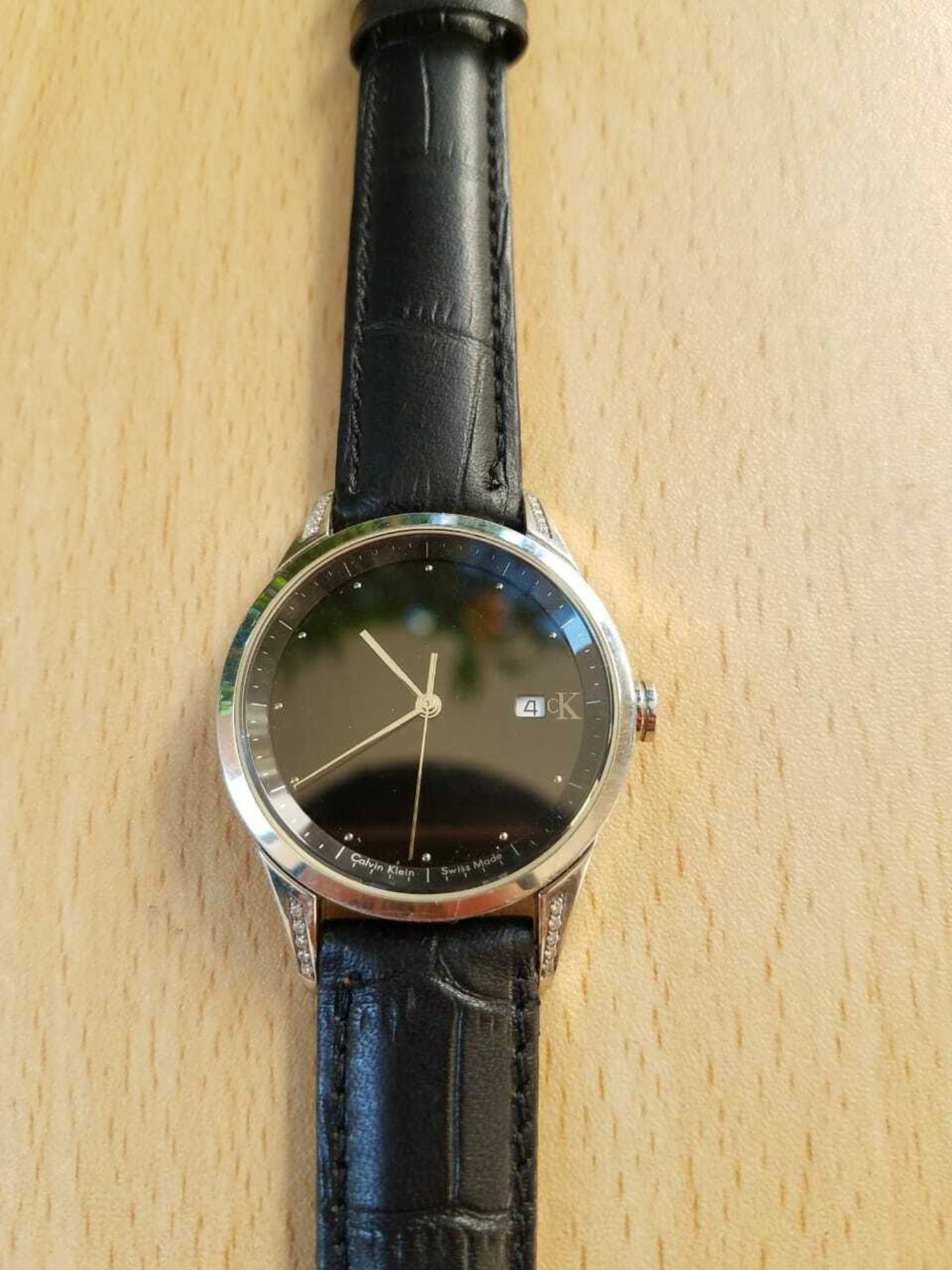 Calvin Klein Ck Swiss Made K22223 Date ETA 3 Jewels Movt. Etsy