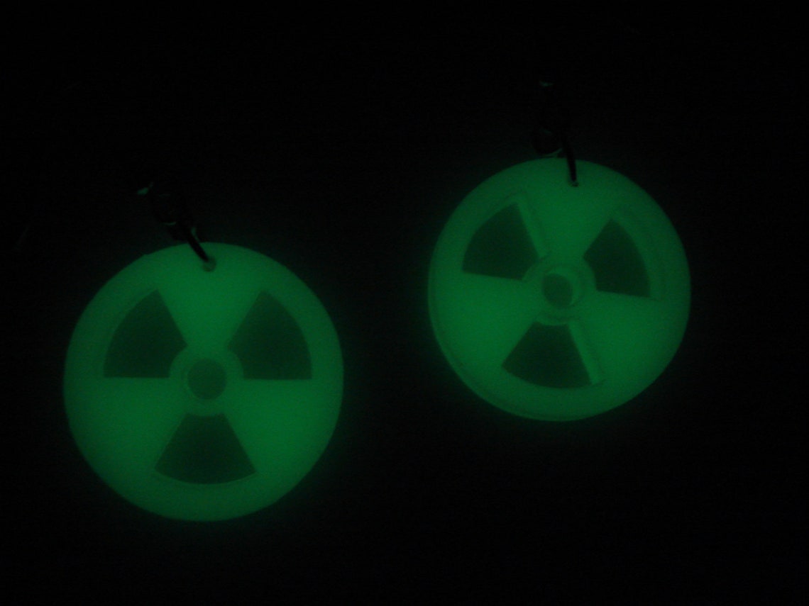 Radioactive Material the Trefoil Symbol Acrylic Earrings & Etsy