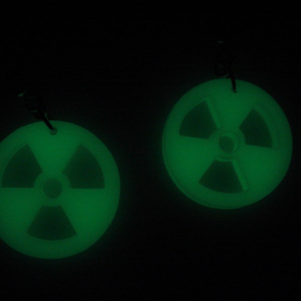 Radioactive Material - the Trefoil Symbol Acrylic Earrings & Necklace