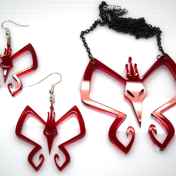 Butterfly Acrylic Earrings or Necklace