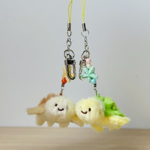 Turtle Couple Matching Plushie Keychain | Cute Plush Keychain | Gift Keychain for Friend, Partner, Children | Boyfriend Girlfriend Gift