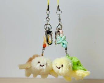 Portachiavi di peluche abbinato a forma di coppia di tartarughe / Portachiavi di peluche carino / Portachiavi regalo per amici, partner, bambini / Regalo per fidanzato e fidanzata