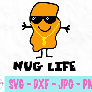 Nug Life svg - Nuggets de pollo svg - Dibujos animados svg