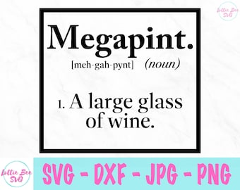 Megapint svg - Dictionary Definition svg - Alcohol svg