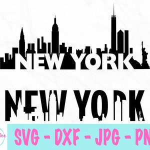 New York svg - Silhouette Cityscape svg - découper svg