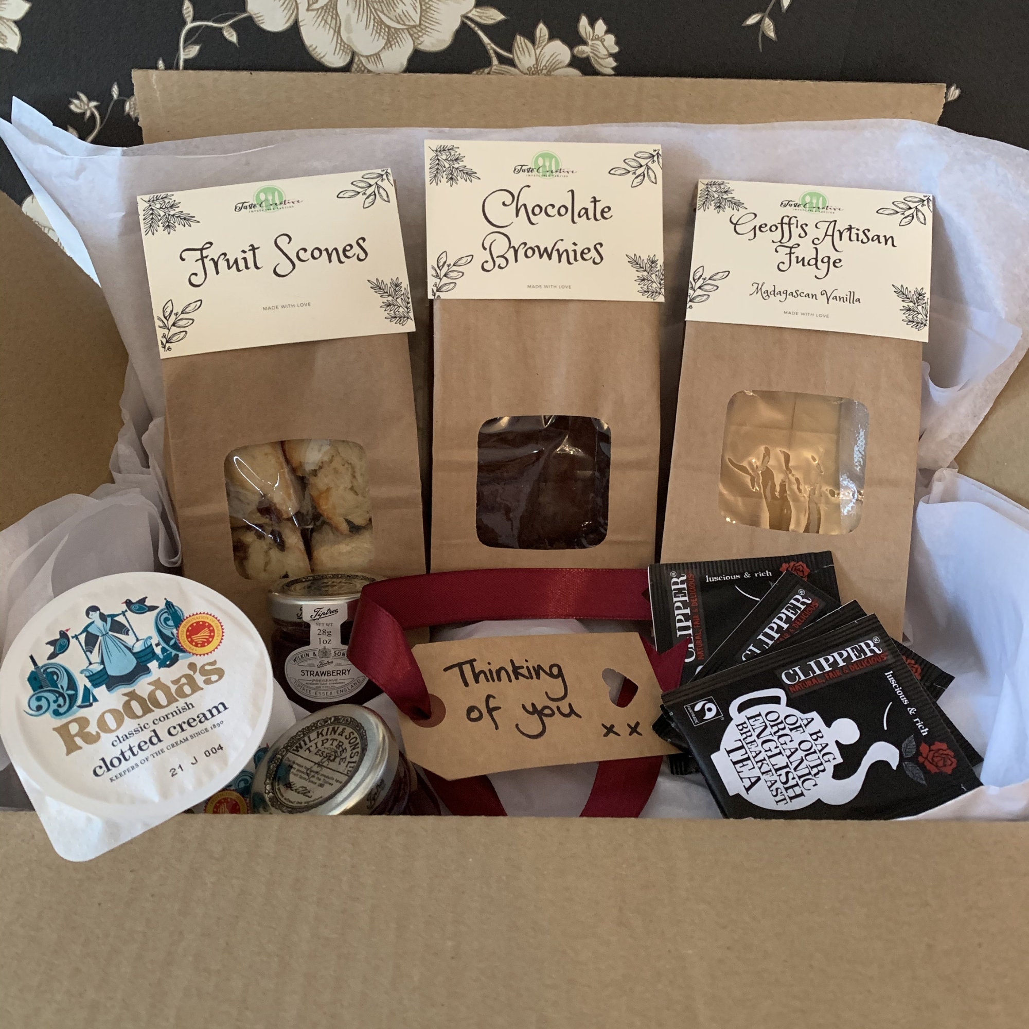 Homemade Afternoon Tea Cream Tea Box for 2 Persons | Etsy UK