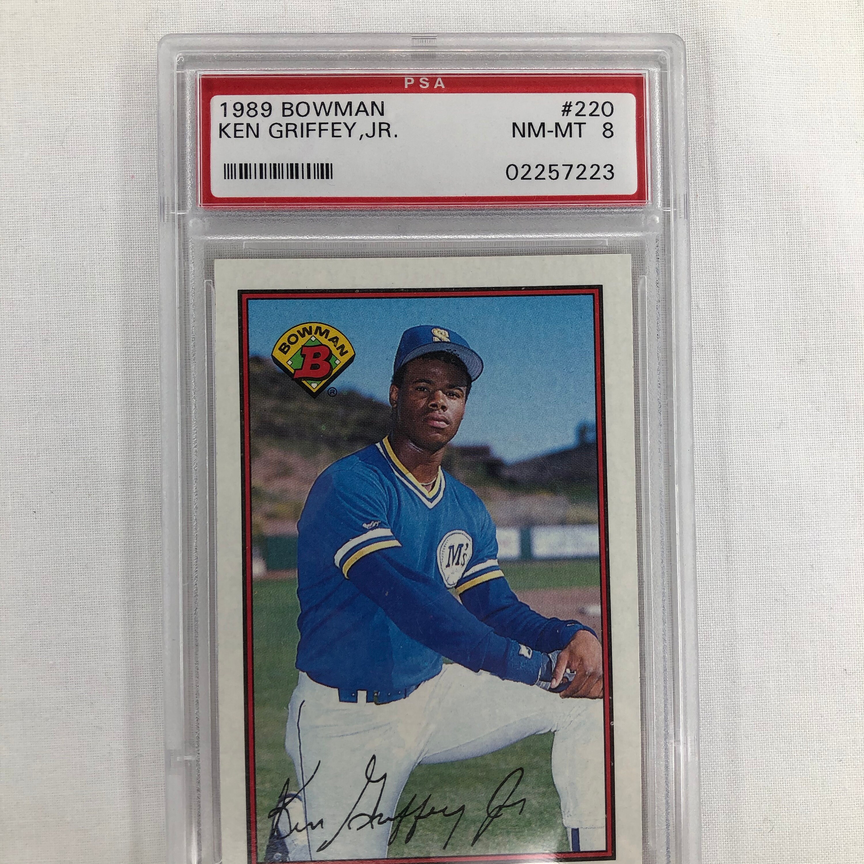 1989 Ken Griffey Jr. Bowman 220 Rookie Card PSA Graded NMMT Etsy(05)