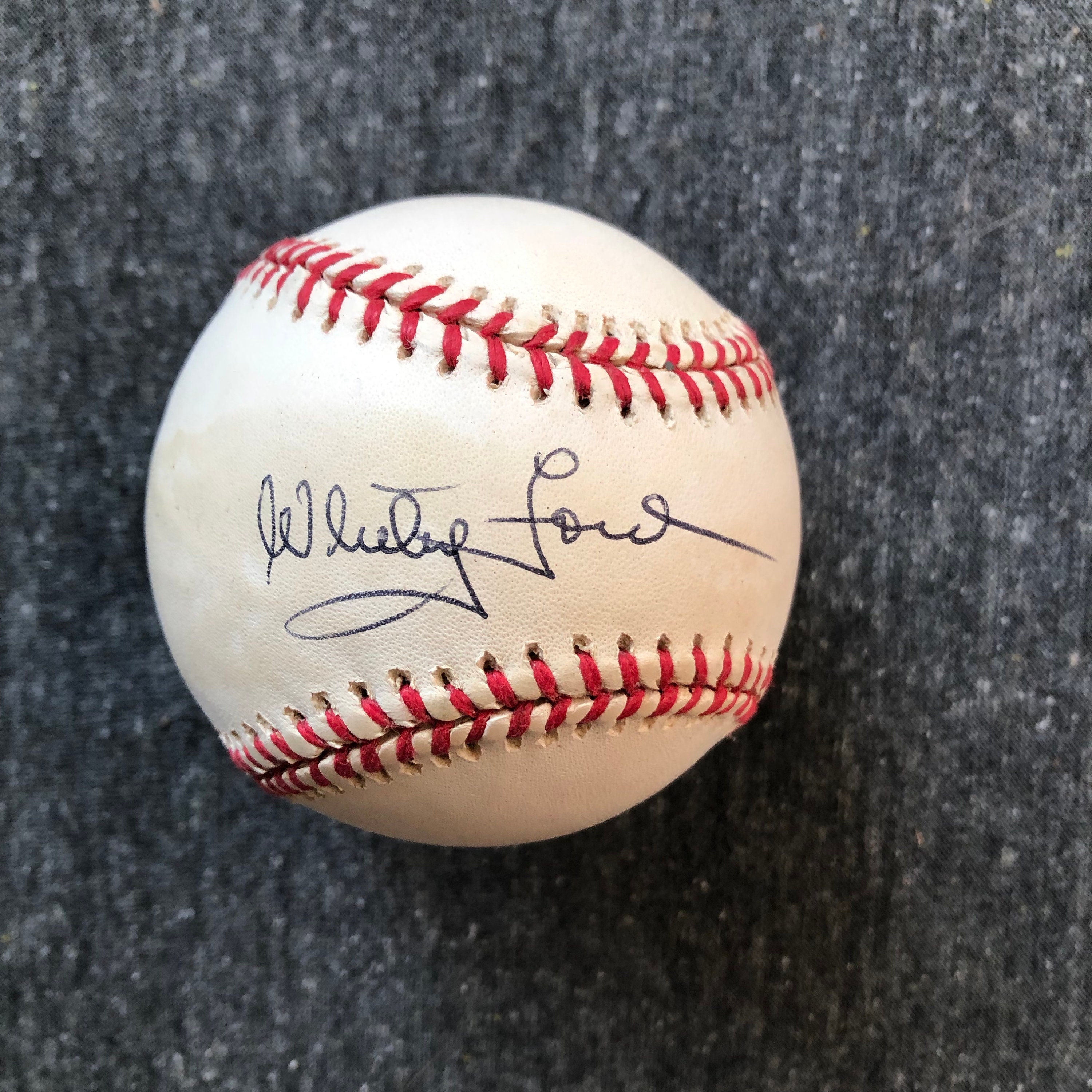 Whitey Ford Autographed Baseball | Etsy UK