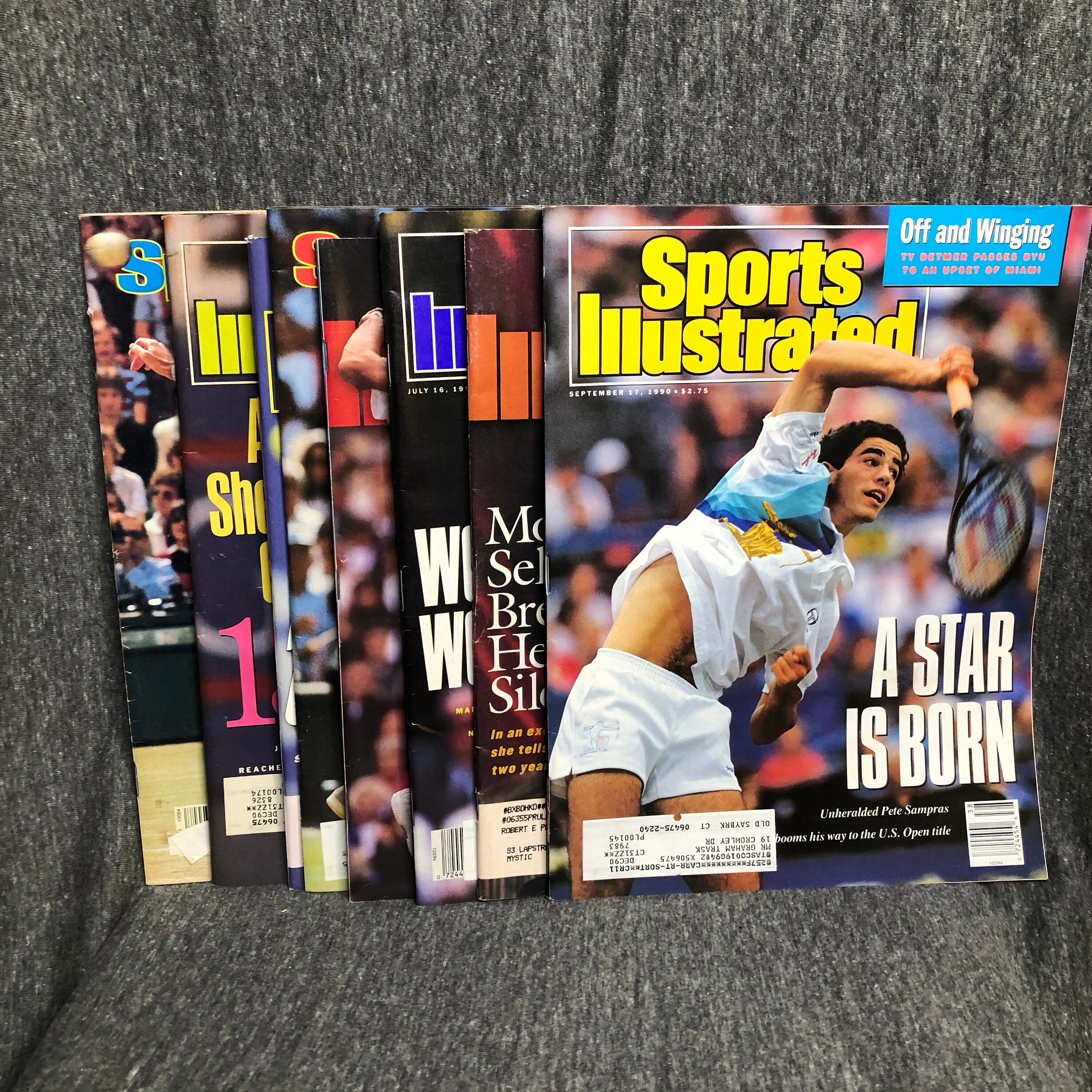 Lot of Eight 8 Sports Illustrated Tennis Covers Varying Etsy