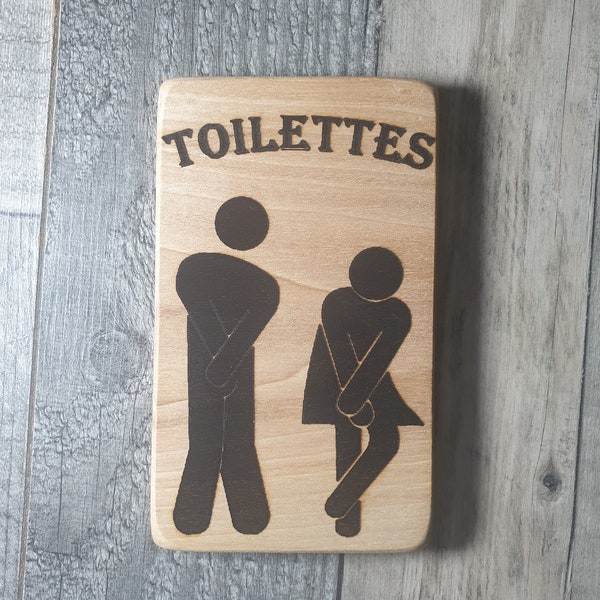 Plaque Déco Humour WC En Métal - Style Rétro Vintage Avec Citation Mission Impossible