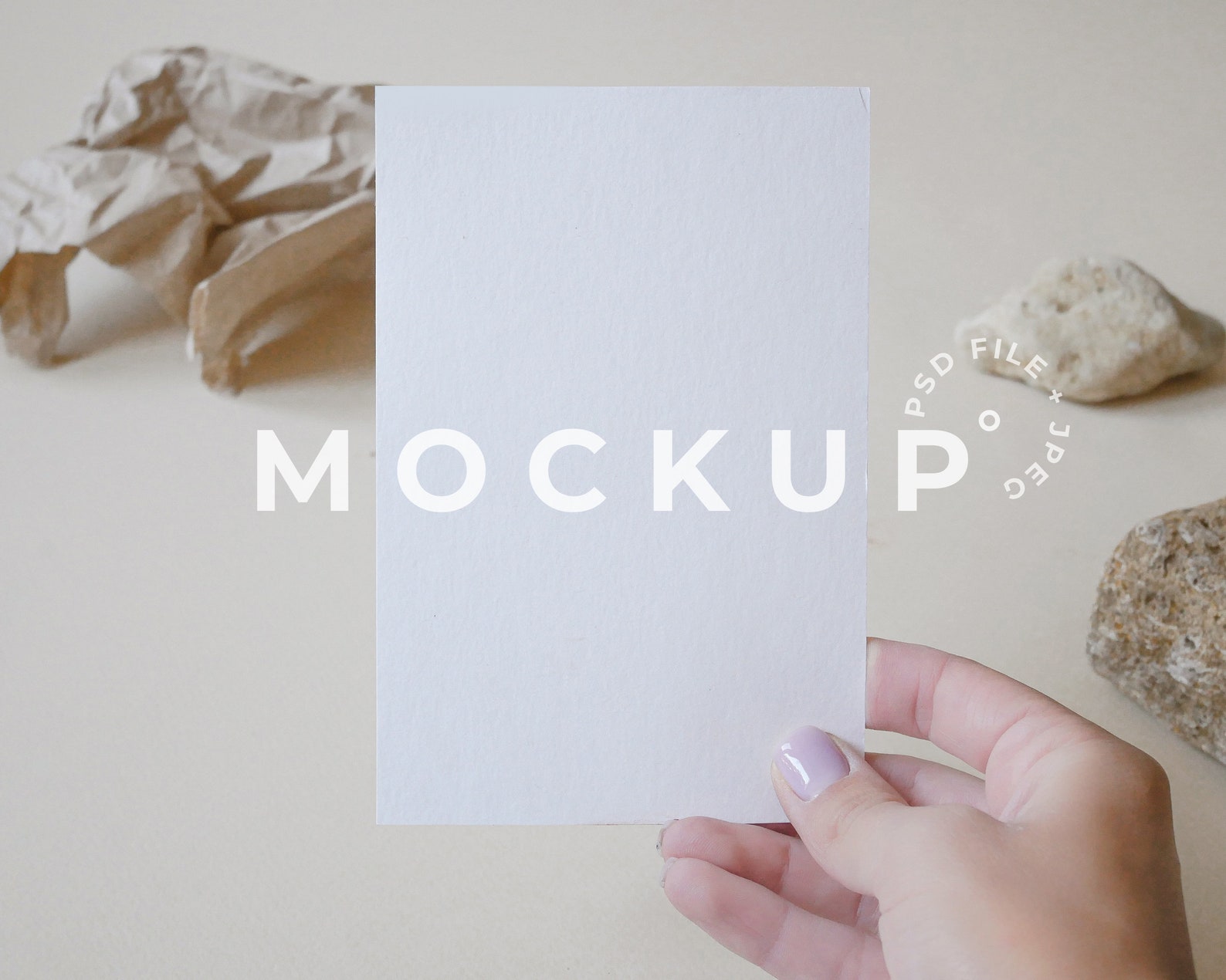 Download Boho Card Mockup Instant Download 4x6 Card Mockup Hand and | Etsy