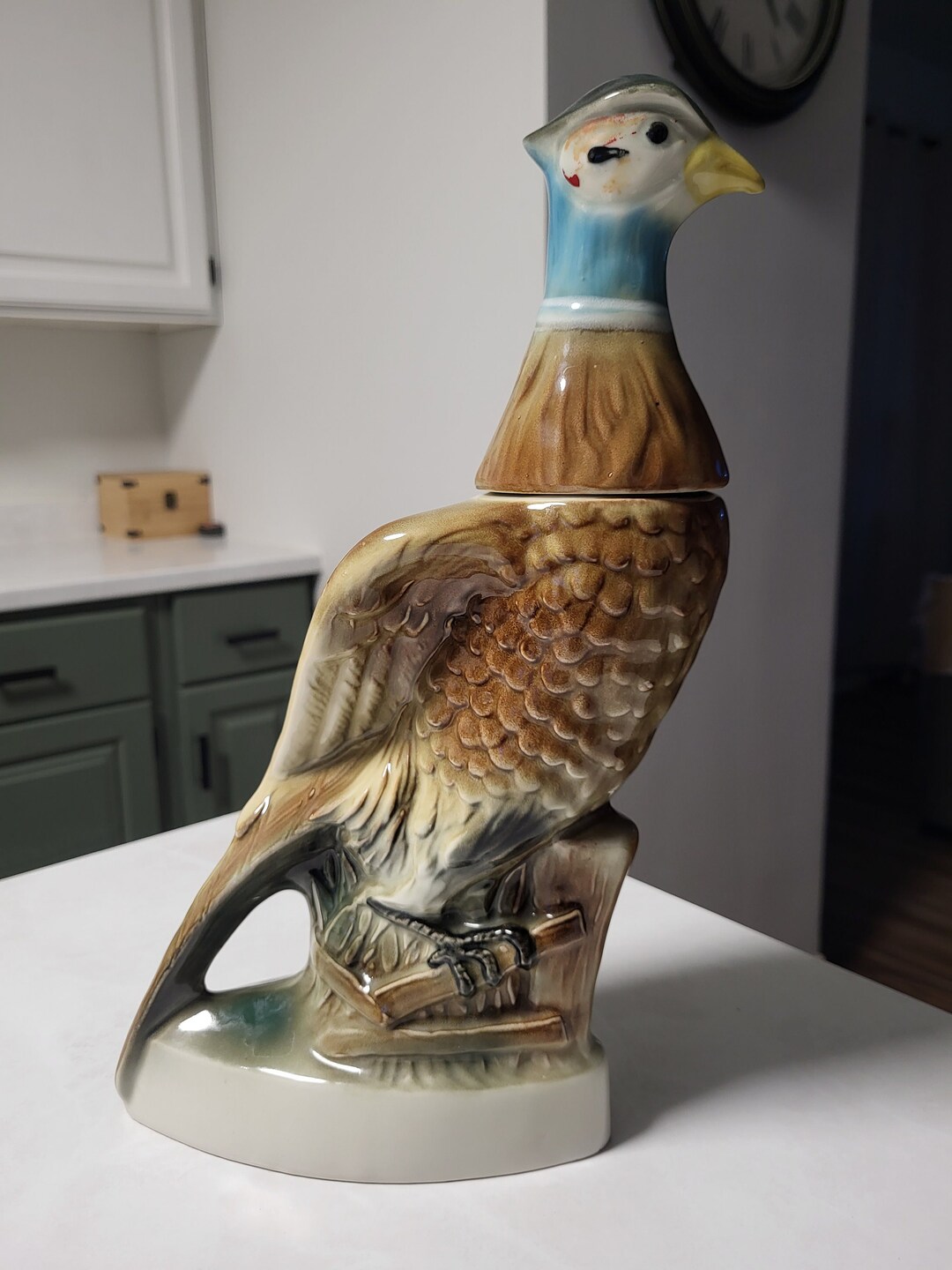 Vintage Jim Beam Pheasant Whiskey Decanter 1961 Edition Etsy