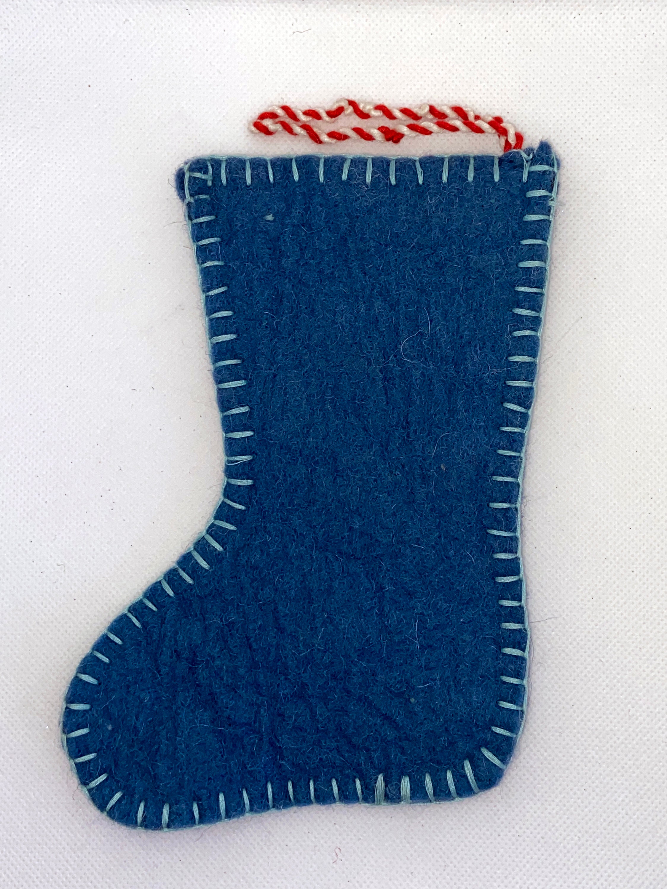 Handmade felt stocking decoration 2 designs christmas Etsy