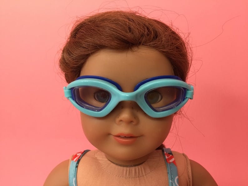 American Girl Doll Accessory Aqua Swim Goggles
