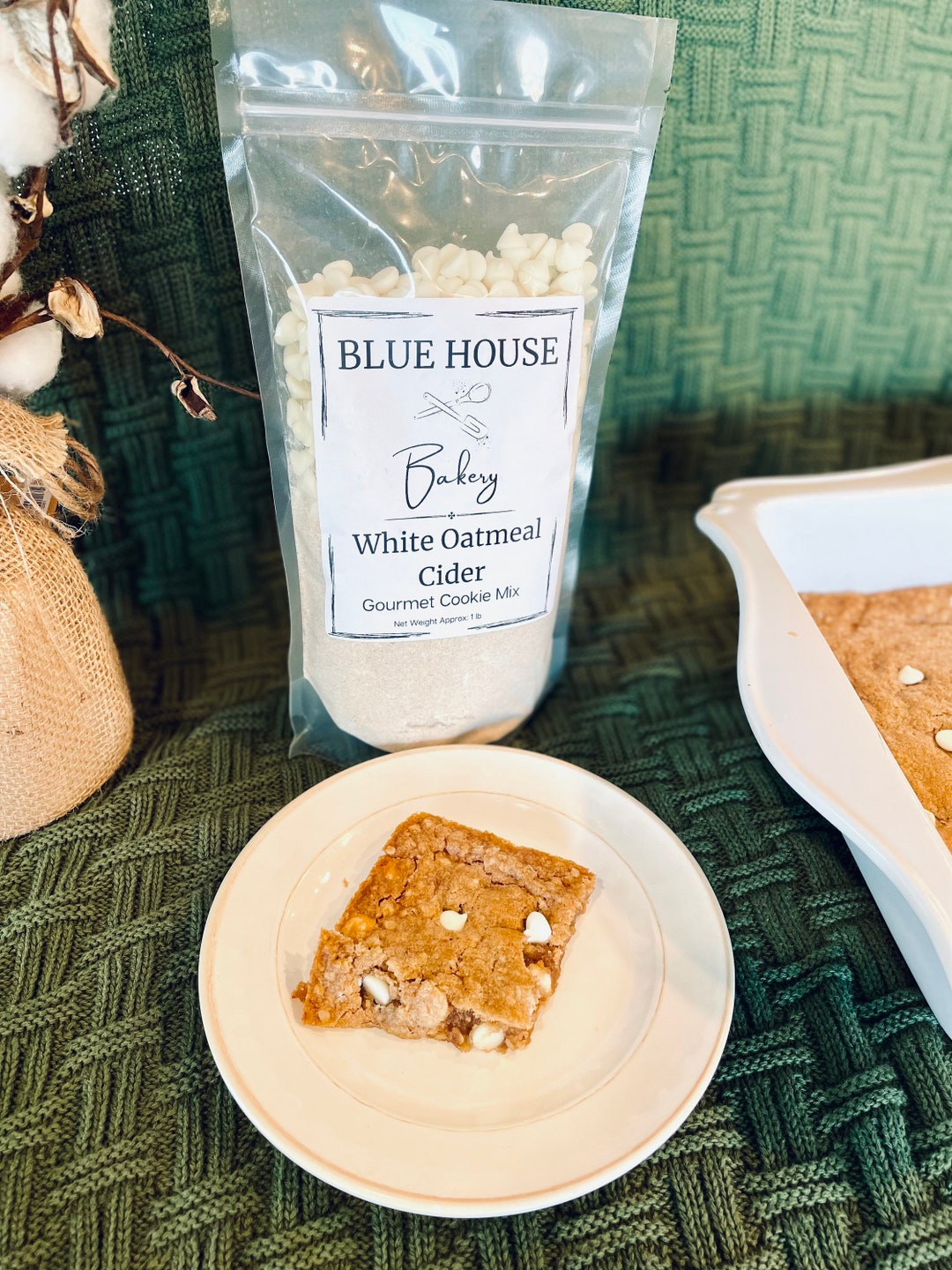 White Oatmeal Cider cookie Bar Mix Etsy