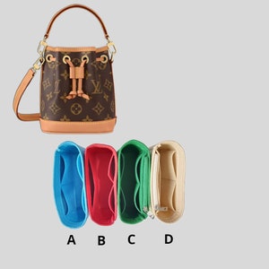 organizer for LV nano noe bag,nice design bag insert,bag liner for nano noe bag
