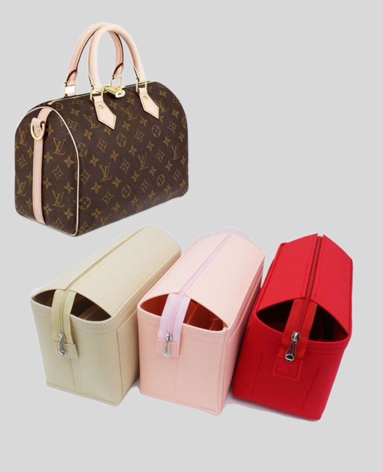 organizer for LV speedy 20/25/30/35 bag,nice design bag insert,bag liner for speedy bag